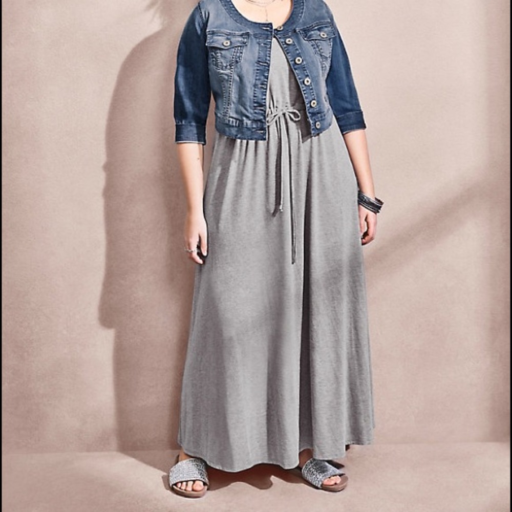 Jersey maxi dress